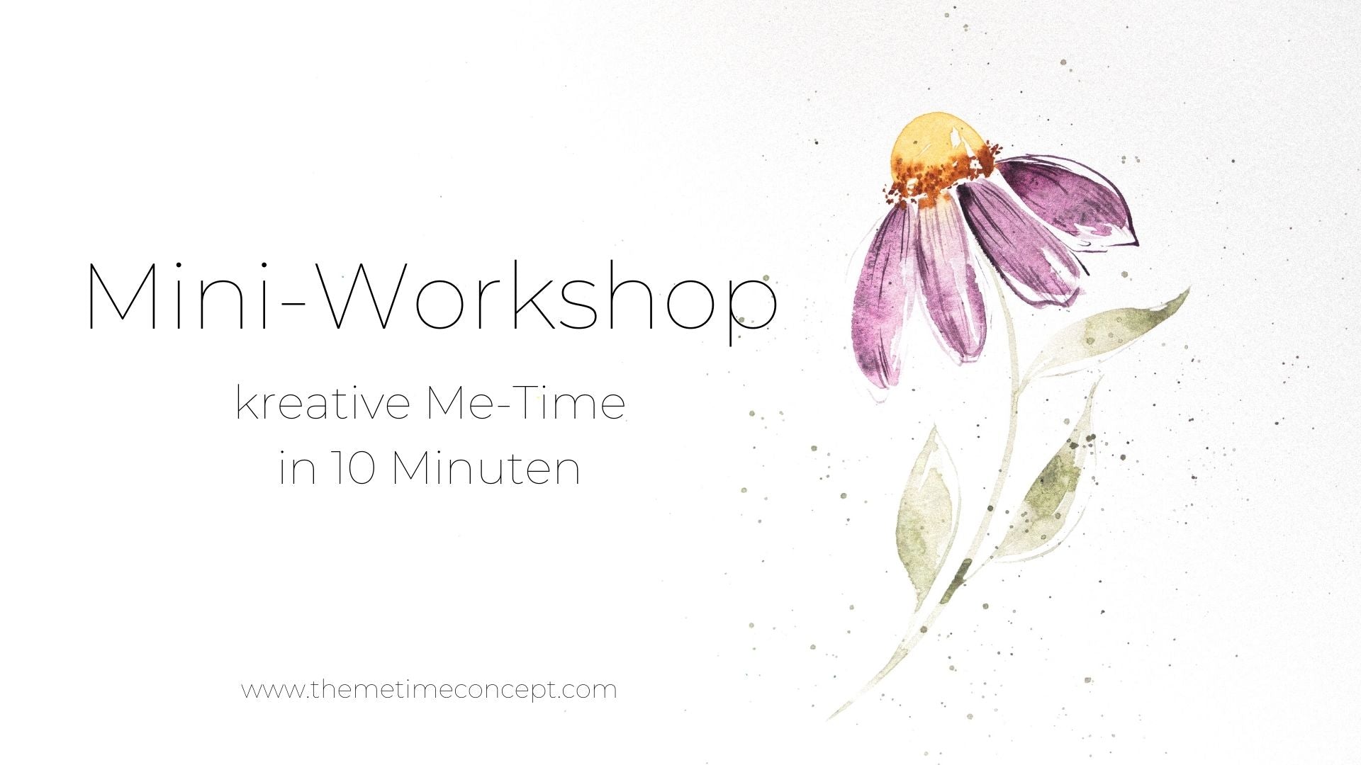 kostenloser Floral Watercolor Minikurs mit Carrie Morawetz von The Me-Time Concept