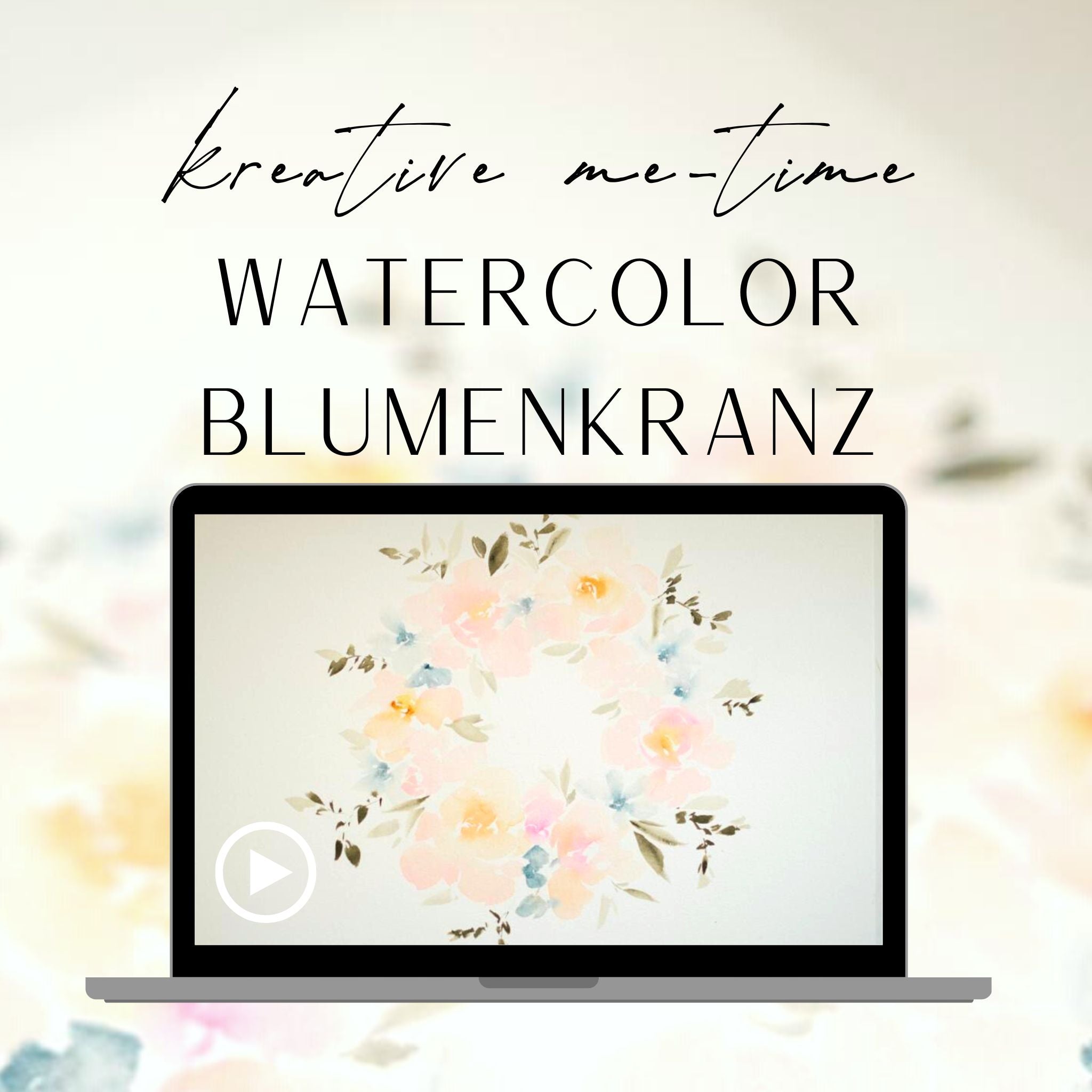 Online-Kurs: Floral-Watercolor Blumenkranz